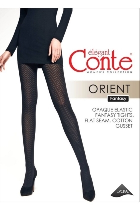 Колготки женские Conte Fantasy ORIENT с рисунком «зигзаг»