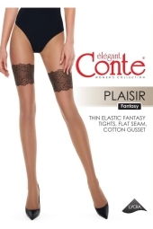 Колготки женские Conte Fantasy PLAISIR с имитацией ажурных чулок