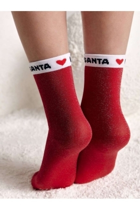 Носки женские Conte Новогодние (284)21с-83сп с люрексом "Wild about Santa"