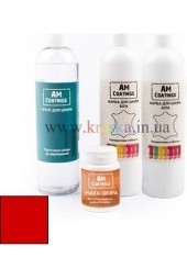 Набор для покраски и реставрации кожаного салона - Красный AM Coatings
