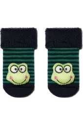 Носки детские Conte-kids Sof-tiki 18С-263СП (399) махровые с апликацией Жабка