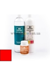 Набор для покраски и реставрации кожаного кресла - Кислотно-красный AM Coatings