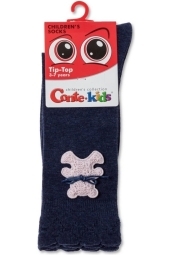 Носки детские CONTE-KIDS TIP-TOP 20С-207СП (576) удлиненные из хлопка с декоративной игрушкой «Вear»