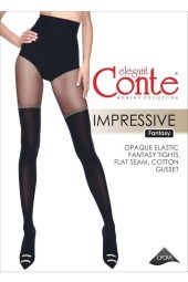 Колготки женские Conte Fantasy IMPRESSIVE с имитацией гольфинов