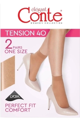 Носки женские Conte Tension 40 Den, 2 пари (EURO)
