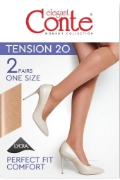 Гольфы женские Conte Tension 20 Den, 2 пари (EURO)