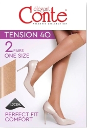 Гольфы женские Conte Tension 40 Den, 2 пари (EURO)