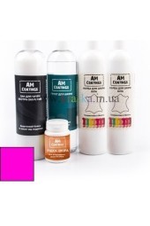 Набор для покраски и реставрации кожи салона с экстра-защитным глянцевым лаком - Розовый AM Coatings